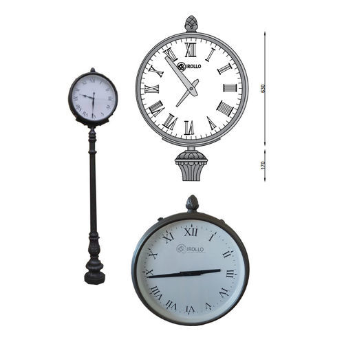 Horloge classique - OR001 - irollo - sur pied / analogique / pour aéroport