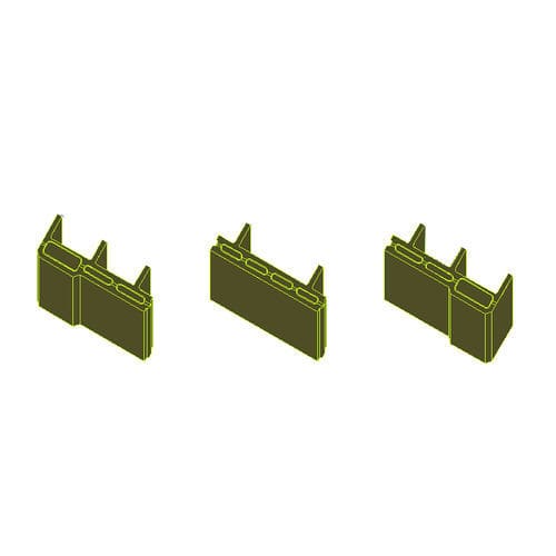 Bloc coffrant en béton - ecohousesystem - pour façade / mur / isolant