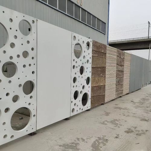 Bardage en panneaux - Sino-sina building materials co., ltd - en béton à haute performance / vertical / perforé