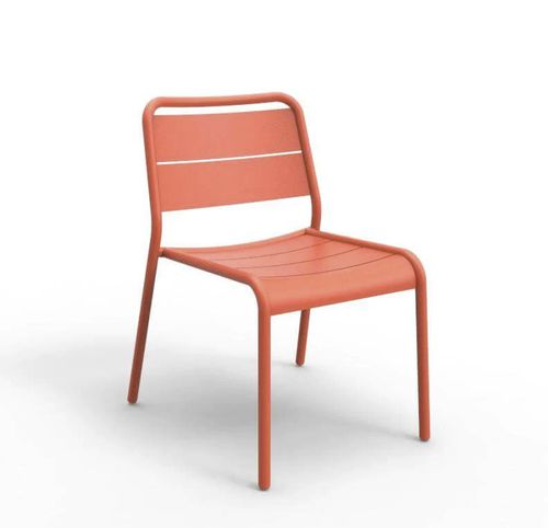 Chaise de jardin contemporaine - Rosetta - Zaneti - d'extérieur / en aluminium / avec piètement en aluminium