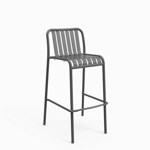 Chaise de bar contemporaine - Brighton - Zaneti - d'extérieur / d'intérieur / en aluminium