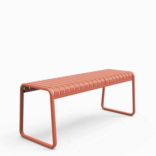 Banc de jardin contemporain - Brighton - Zaneti - aluminium / sans dossier / sans accoudoirs