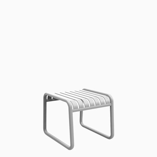Table d'appoint contemporaine - Brighton  - Zaneti - aluminium / avec piètement en aluminium / rectangulaire