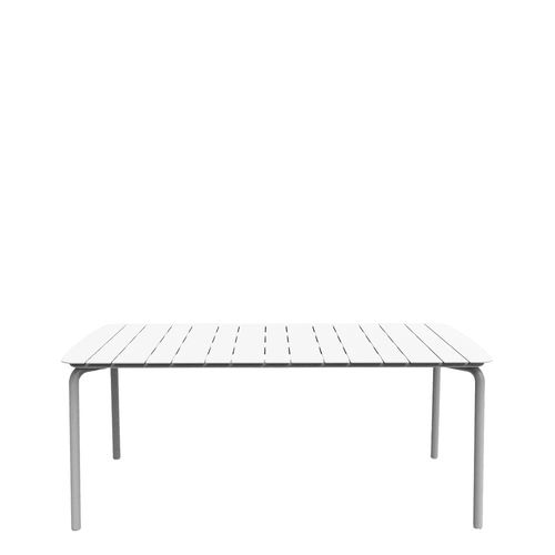 Table à manger contemporaine - Agora - Zaneti - en métal / avec piètement en métal / rectangulaire