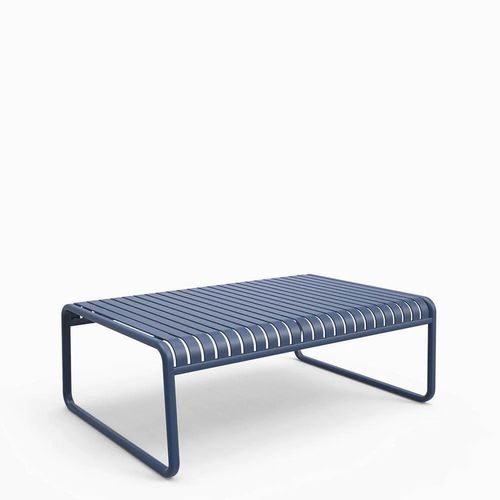 Table basse contemporaine - Brighton - Zaneti - en aluminium / avec piètement en aluminium / rectangulaire