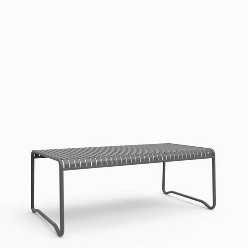 Table à manger contemporaine - Cascade - Zaneti - en métal / avec piètement en métal / rectangulaire