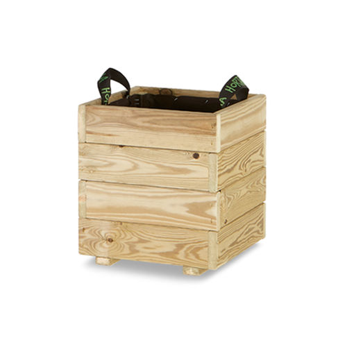 Jardinière en bois - PUN - Hortalia - carrée / contemporaine / pour les zones urbaines