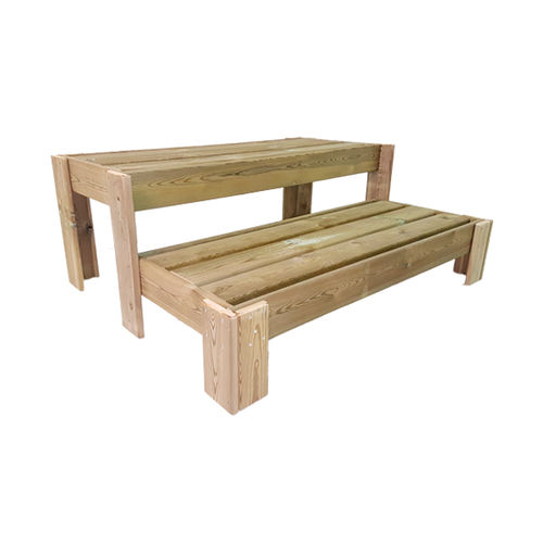 Présentoir pour plante - 600102 - Hortalia - en bois / unilatéral / 2 étagères