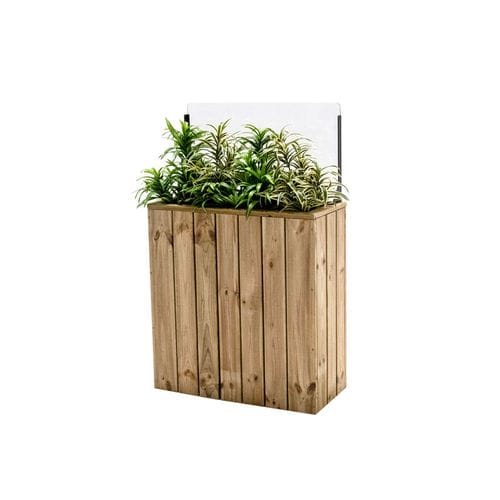Jardinière en bois - J75A34PH40 - Hortalia - rectangulaire / modulable / avec brise-vent