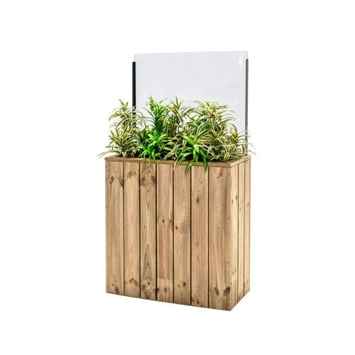Jardinière en bois - J75A34PH60 - Hortalia - rectangulaire / modulable / avec brise-vent