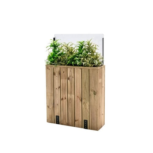 Jardinière en bois - J75PH40 - Hortalia - rectangulaire / modulable / avec brise-vent