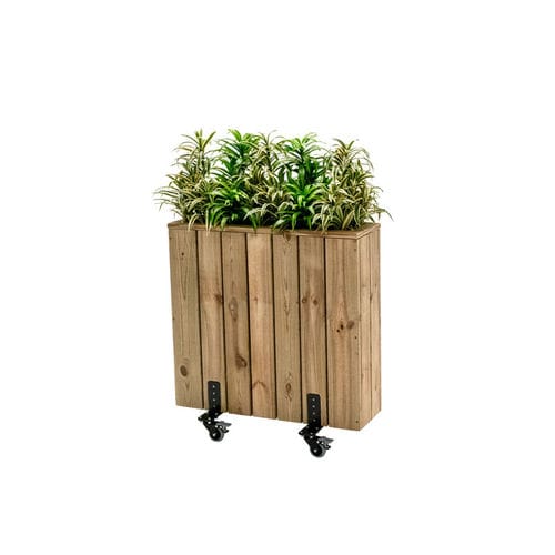 Jardinière en bois - J75R - Hortalia - rectangulaire / modulable / à roulettes