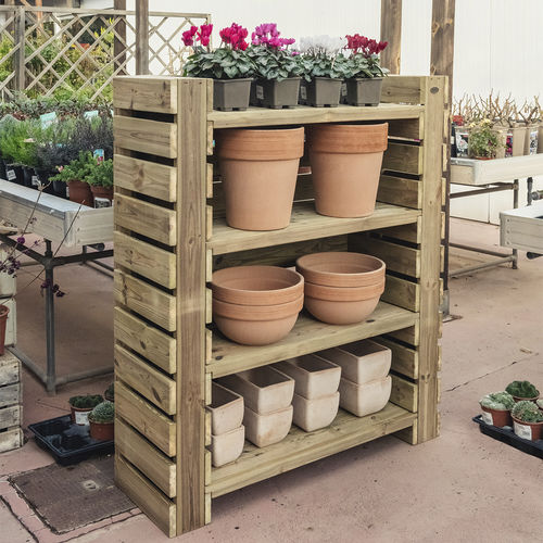 Étagère de jardin - Augusta - Hortalia - classique / en bois / écolabel FSC