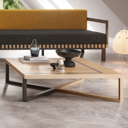 Table basse design scandinave - SISU - Laengsel - en contreplaqué / en bouleau / avec piètement en bouleau