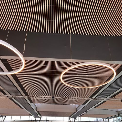 Panneau acoustique pour mur - WL V8 38 - Woodslines - pour plafond / en mélèze / en bois massif