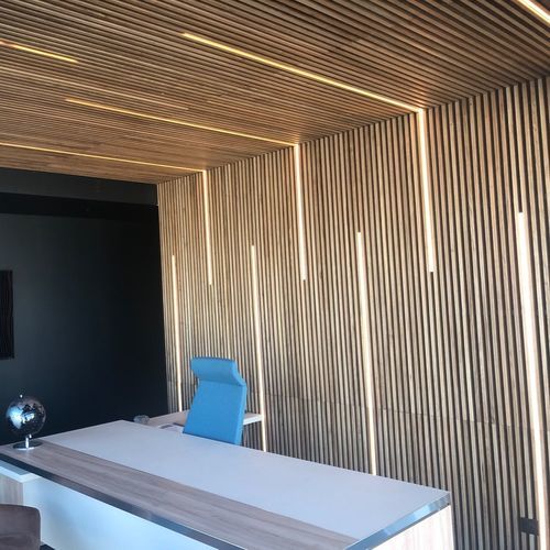 Panneau acoustique en bois massif - WL V15 38 - Woodslines - pour mur / pour plafond / en mélèze