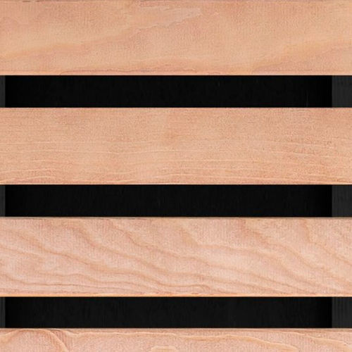 Panneau acoustique pour faux-plafond - WL/H6/68 - Woodslines - suspendu / en bois massif / en chêne