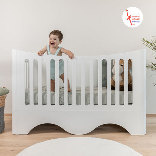 Lit pour bébé évolutif - Wave cot - NU Furniture - simple / contemporain / personnalisable