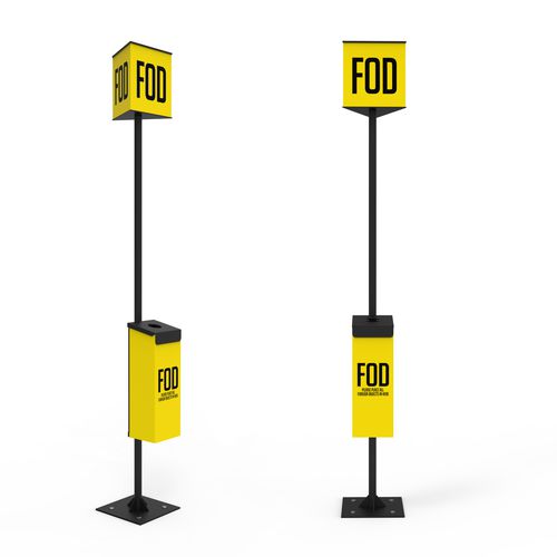 Poubelle en métal - FOD - Stima Belgium - d'extérieur / d'intérieur / sur pied