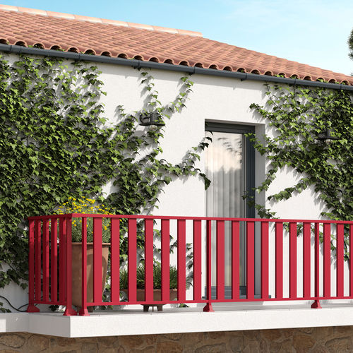 Garde-corps en aluminium - BAROK - Majuskule - à barreaux / d'extérieur / pour escalier