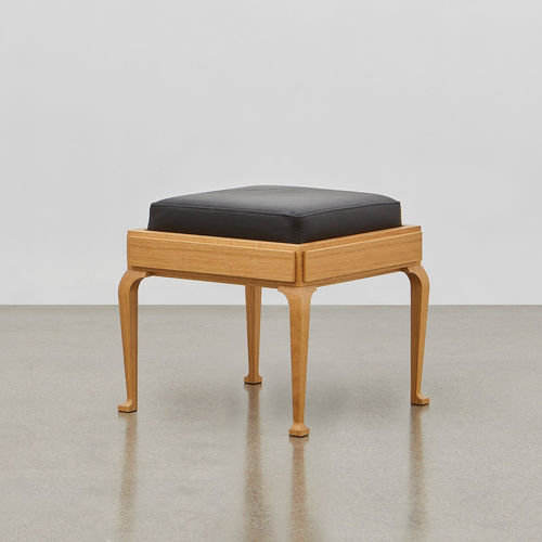 Tabouret contemporain - PH - ToneArt Interior - en cuir / avec piètement en chêne / avec piètement en acajou