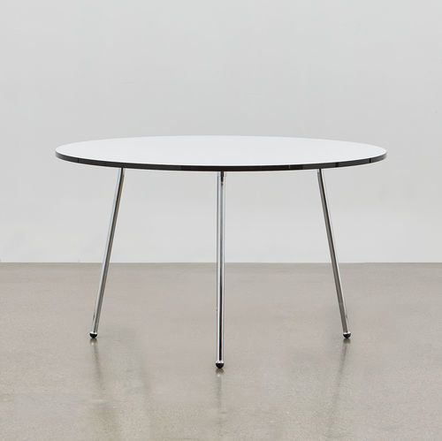 Table à manger contemporaine - PH - ToneArt Interior - en chêne naturel / en stratifié / avec piètement en acier chromé