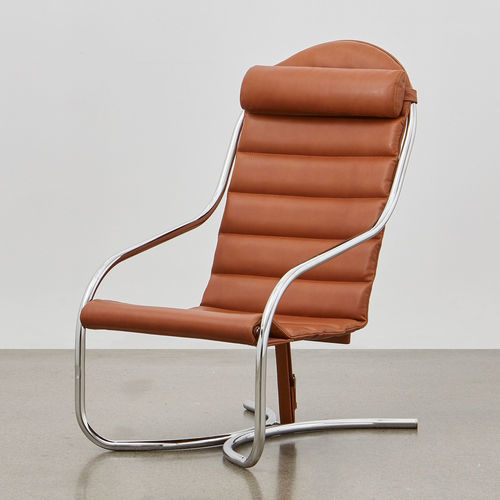 Fauteuil contemporain - PH Lounge - ToneArt Interior - en tissu / en cuir / en acier chromé