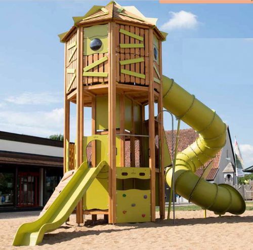 Structure de jeu pour aire de jeux - Gea Fun Experience - en bois / modulaire