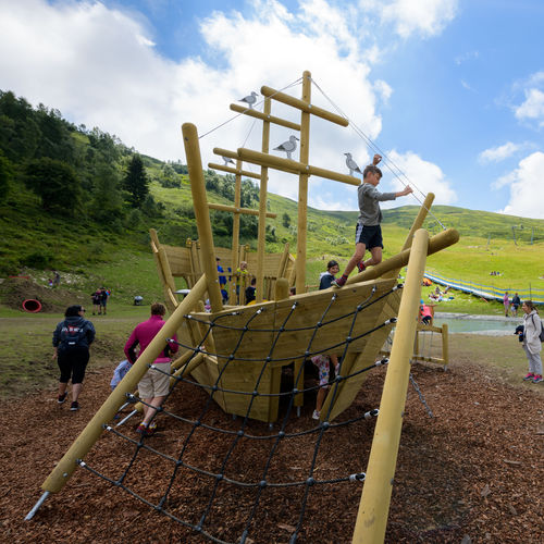Structure de jeu pour aire de jeux - NAVE AMERIGO VESPUCCI  - Gea Fun Experience - en bois