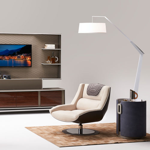 Fauteuil contemporain - Skipper  - Casa Covre - en tissu / en cuir / en contreplaqué