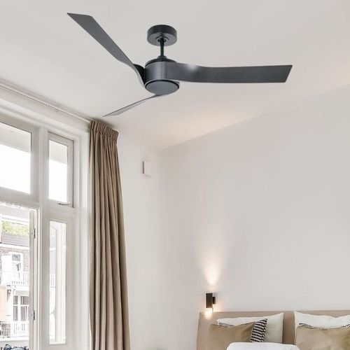 Éco Ventilateur plafond avec Télécommande Lantau 132 cm Nickel Pin Fan