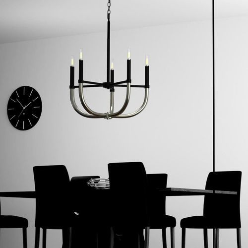 Lustre contemporain - PHILOMENA - Ambiate Lighting - en nickel / 5 ampoules / professionnel