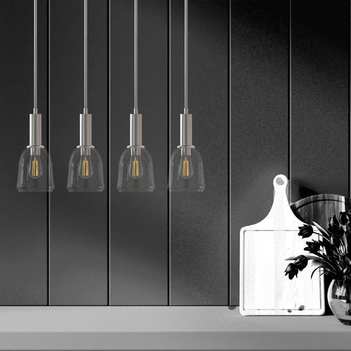 Suspension - ELIA - Ambiate Lighting - en nickel / en satin / contemporaine