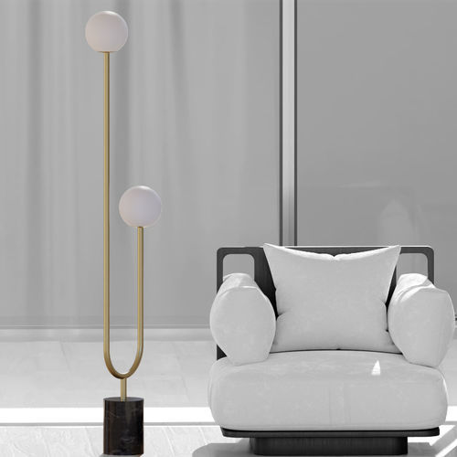 Lampe sur pied - INVERSIONE - Ambiate Lighting - en métal / en marbre / contemporaine