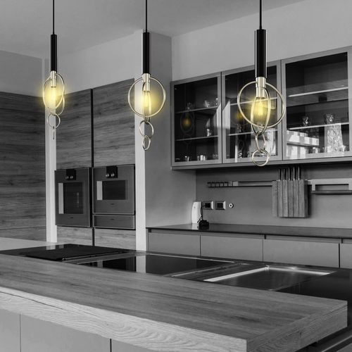 Suspension - TRAPEZIO - Ambiate Lighting - en nickel / contemporaine / d'intérieur
