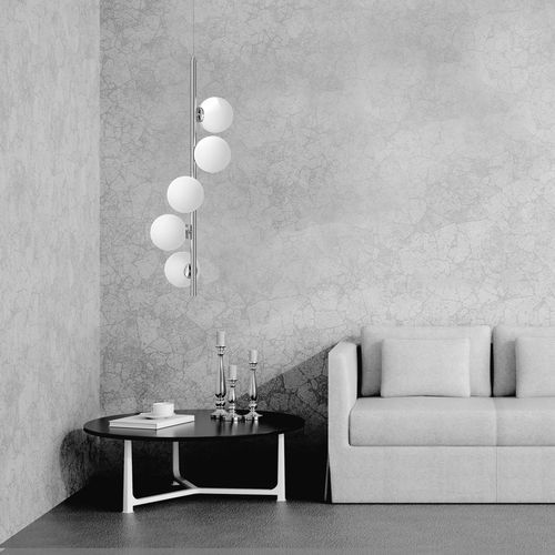 Suspension - VITAN - Ambiate Lighting - en fer / en nickel / en acier poli
