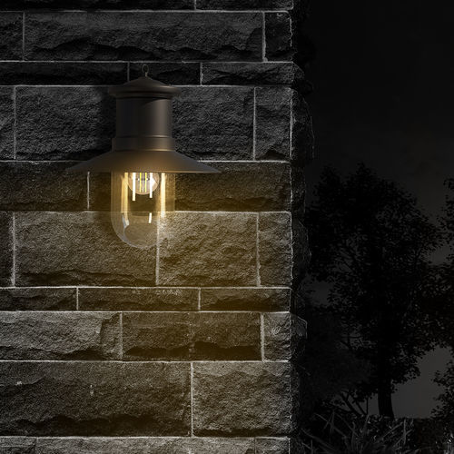 Applique murale vintage - BOLTA - Ambiate Lighting - d'extérieur / en verre / conique
