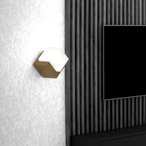 Applique murale contemporaine - CUBO  - Ambiate Lighting - d'intérieur / en laiton / en marbre