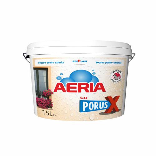 Peinture décorative - AERIA WITH PORUS X  - AdePlast - d'extérieur / pour mur / blanche