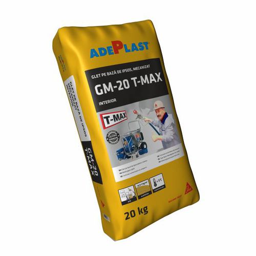 Plâtre de finition - GM T-MAX  - AdePlast - de rebouchage / perméable à la vapeur d'eau / résistant aux UV