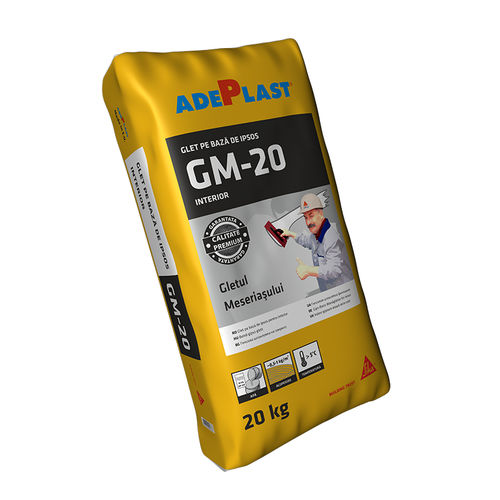 Plâtre pour maçonnerie - GM-20  - AdePlast - de finition / pour béton / perméable à la vapeur d'eau