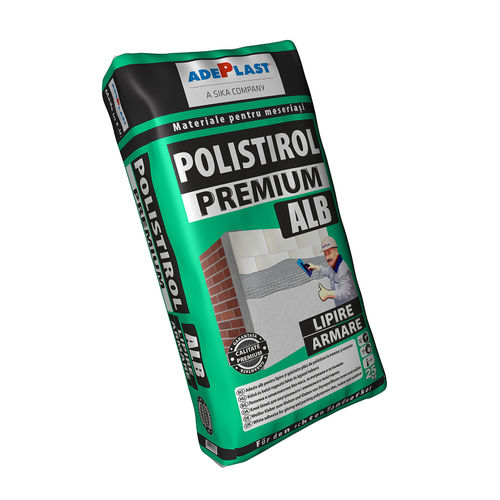 Mortier-colle à isolation thermique - POLISTIROL PREMIUM ALB  - AdePlast - pour isolation thermique par l'extérieur ITE / pour panneaux d'isolation / pour panneaux acoustiques