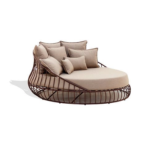 Canapé rond - IKAL - Sergio J. Matos - contemporain / en tissu / beige