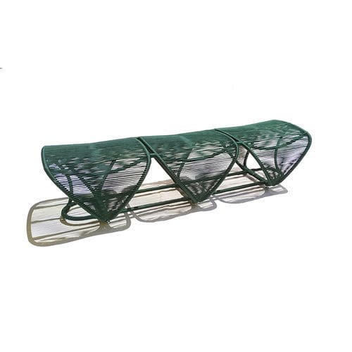 Banc contemporain - TATURANA - Sergio J. Matos - en acier inoxydable / en corde / sans dossier