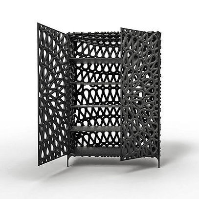 Bibliothèque contemporaine - ARUPEMBA - Sergio J. Matos - en aluminium / rouge / blanche