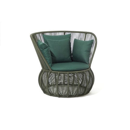 Fauteuil contemporain - JAMAXI - Sergio J. Matos - en tissu / en aluminium / en corde