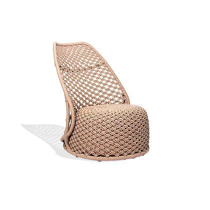 Fauteuil contemporain - ERERÉ  - Sergio J. Matos - en corde / en corde / beige