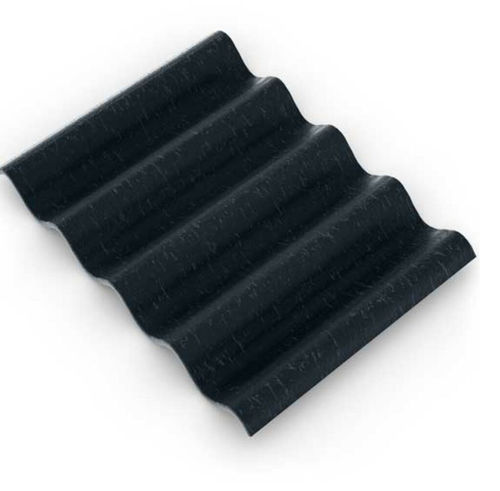 Couverture en plaques ondulée - PROFILE 6  - Euronit - en fibro-ciment / avec isolant thermo-acoustique intégré / étanche