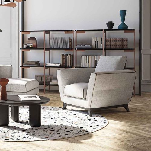 Fauteuil contemporain - Perfect Dream - LIU JO Living - en tissu / en bois / avec coussin amovible