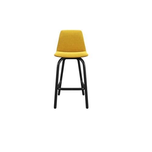 Chaise de bar contemporaine - Marsina - LIU JO Living - d'intérieur / en tissu / avec piètement en acier à revêtement par poudre